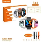 ساعت هوشمند KEQIWEAR مدل KW25 Max Series 10 همراه با ۳ بند رنگی و تماس بلوتوثی - تصویر 5